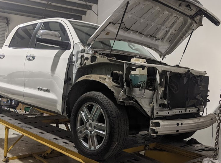 Vehicle before collision repair